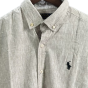 Premium Remi cotton shirt in beige – buy online in Dhaka