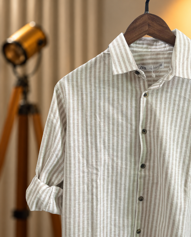 Premium Striped Remi Cotton Shirt